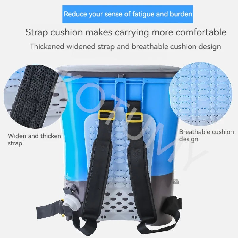 Electric fertilizer applicator Agricultural backpack type multi-function garden tools spreader