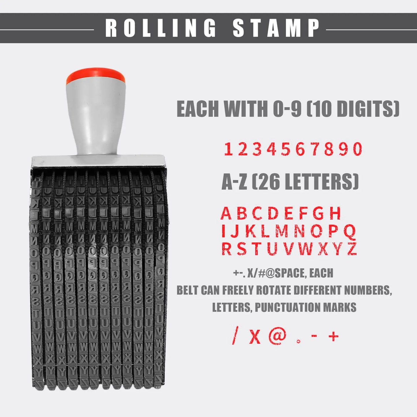 Exceptional! Multipurpose 12 Digit Alphabet Rolling Rubber Stamp English Letter Number Emboss Diy Scrapbooking Roller Stationery