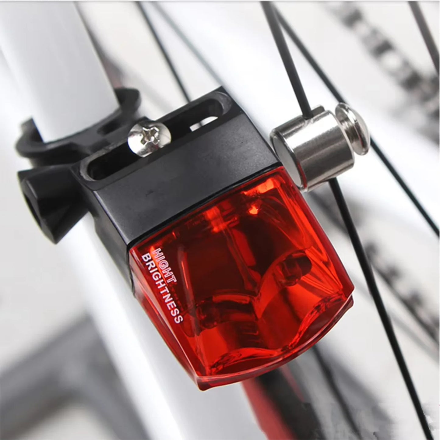 Bicycle Tail Light Waterproof Power Generate Warning Light Bicycle Equipment Accessories