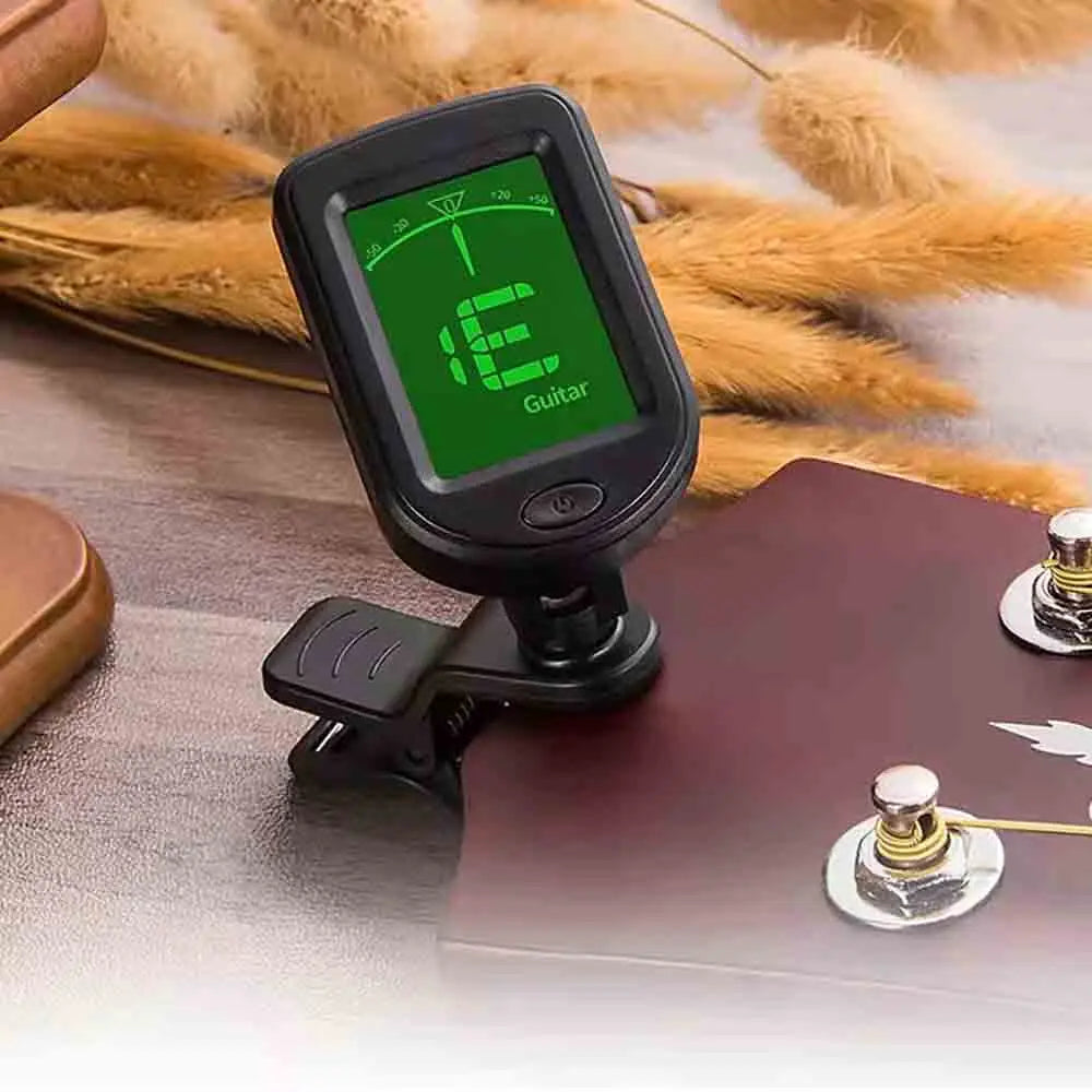 1Pcs Guitar Tuner For All Instruments Clip on Electronic Tuner for Guitar Bass Ukulele Violin Mandolin Banjo