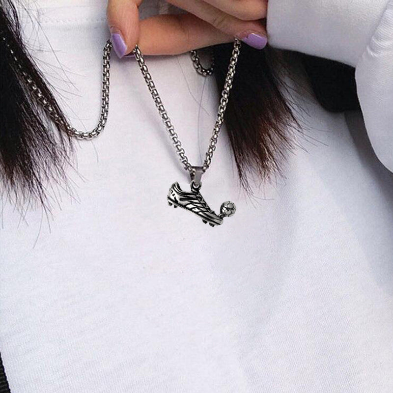 Alloy Sneaker Football Necklace Pendant