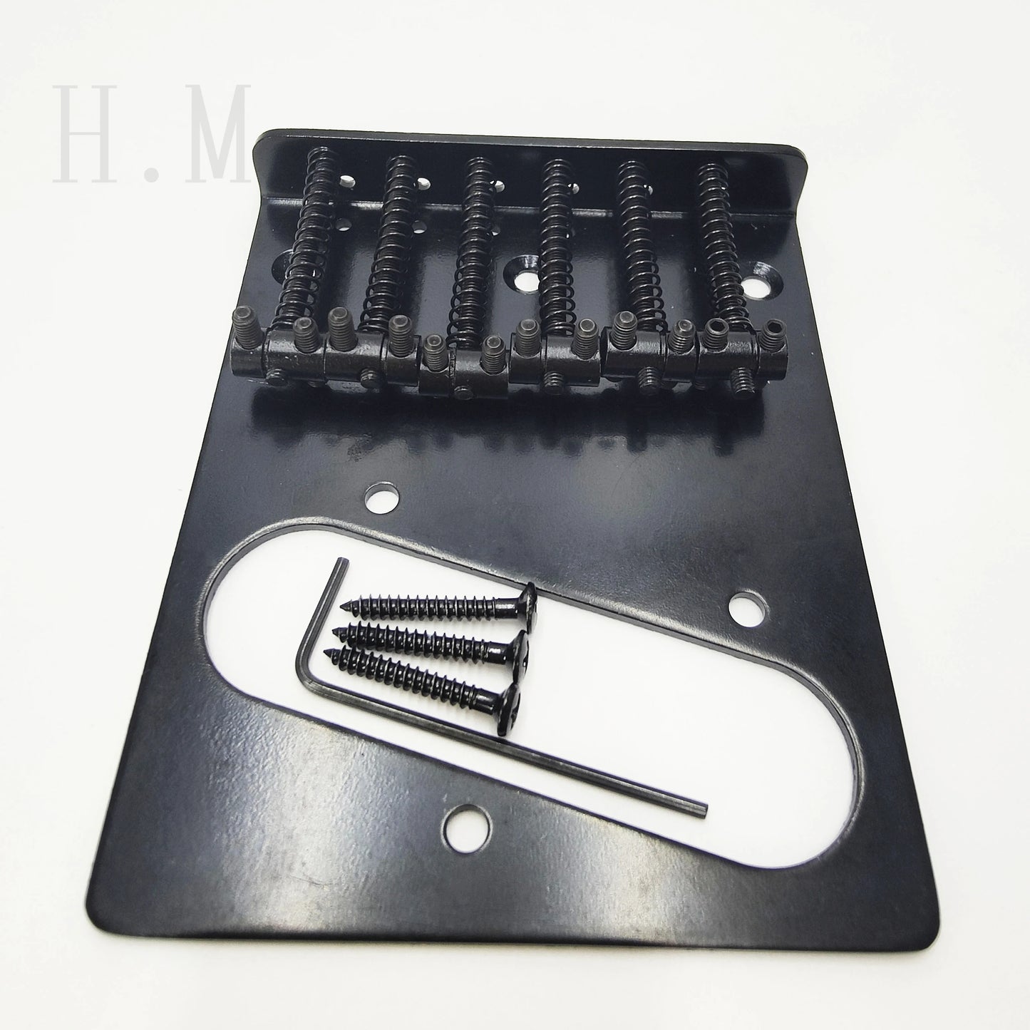 Electric Guitar Cable Plate TL Bridge Electric Guitar Lower Horse Size 6 Straight Metal 6 String Cable Plate Guitar accessories