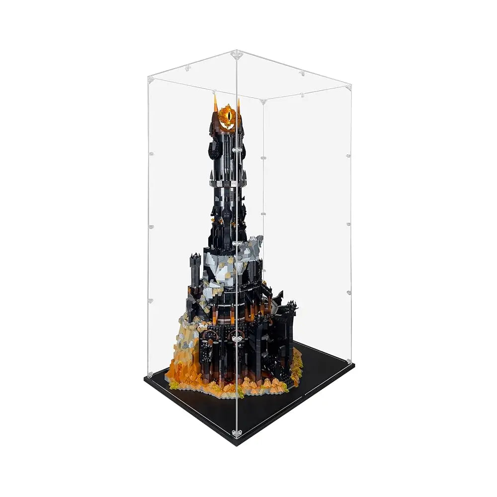 Acrylic Display Case Compatible For The Lord Of The Rings: Barad-Dûr #10333, Dustproof Display Case (Case Only) ( Sets Are Not