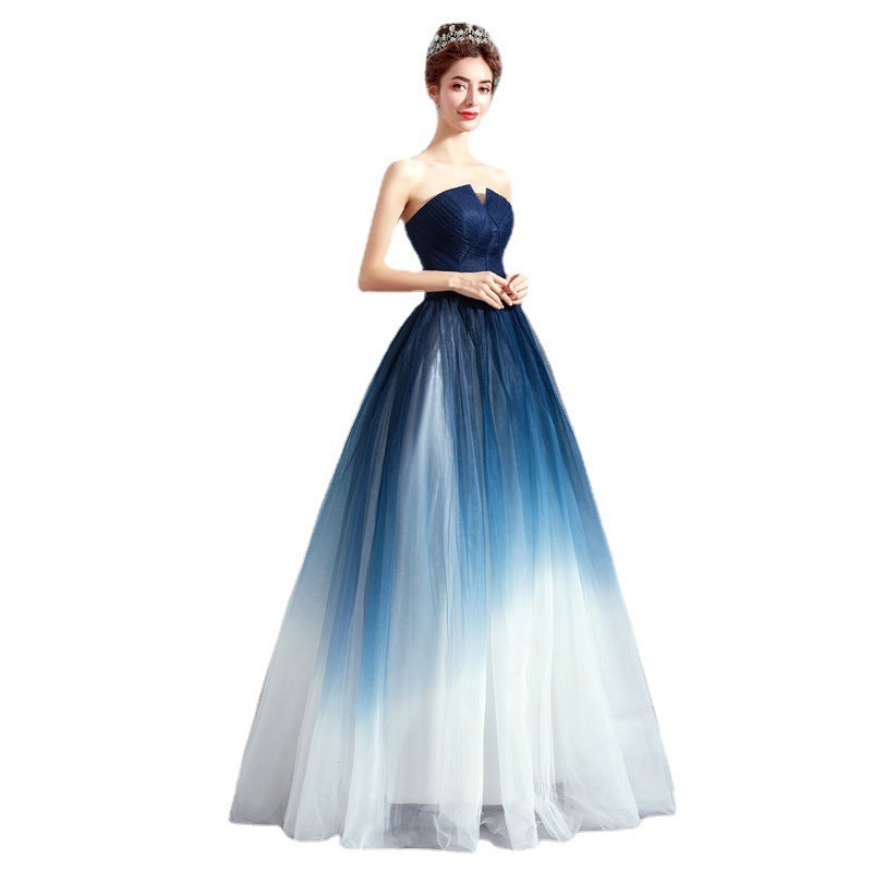 Fantasy Starry Dress Gradient Skirt Women