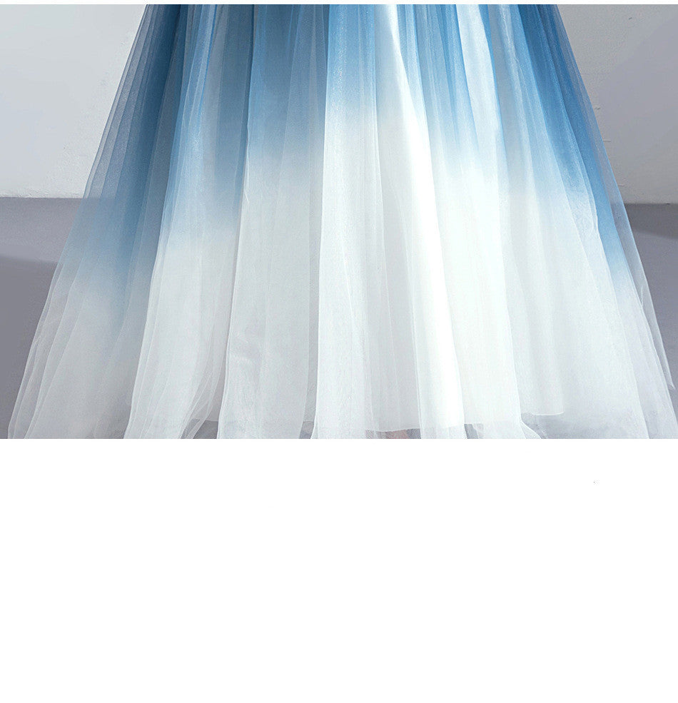 Fantasy Starry Dress Gradient Skirt Women