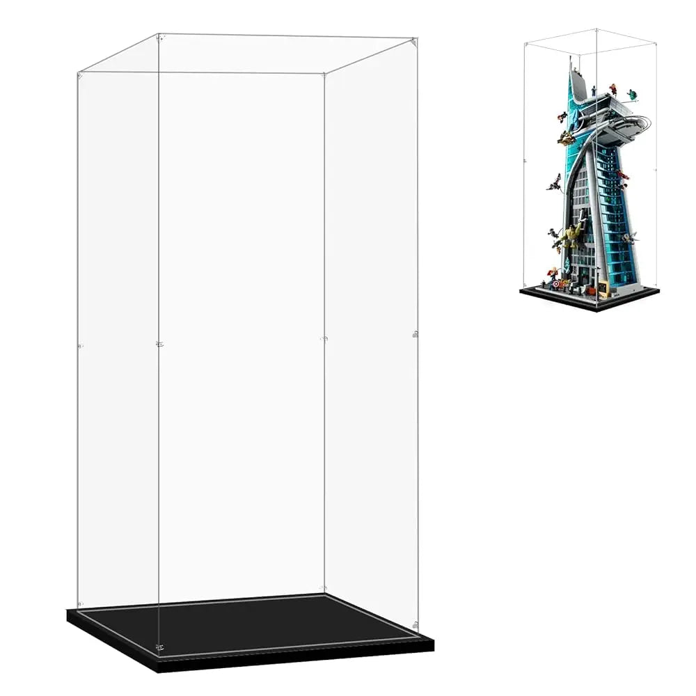 Acrylic Display Case For 76269 Tower, 15.74X13.38X36.22Inch (40X34X92Cm), Protect Your Collectibles From Dust With A Clear