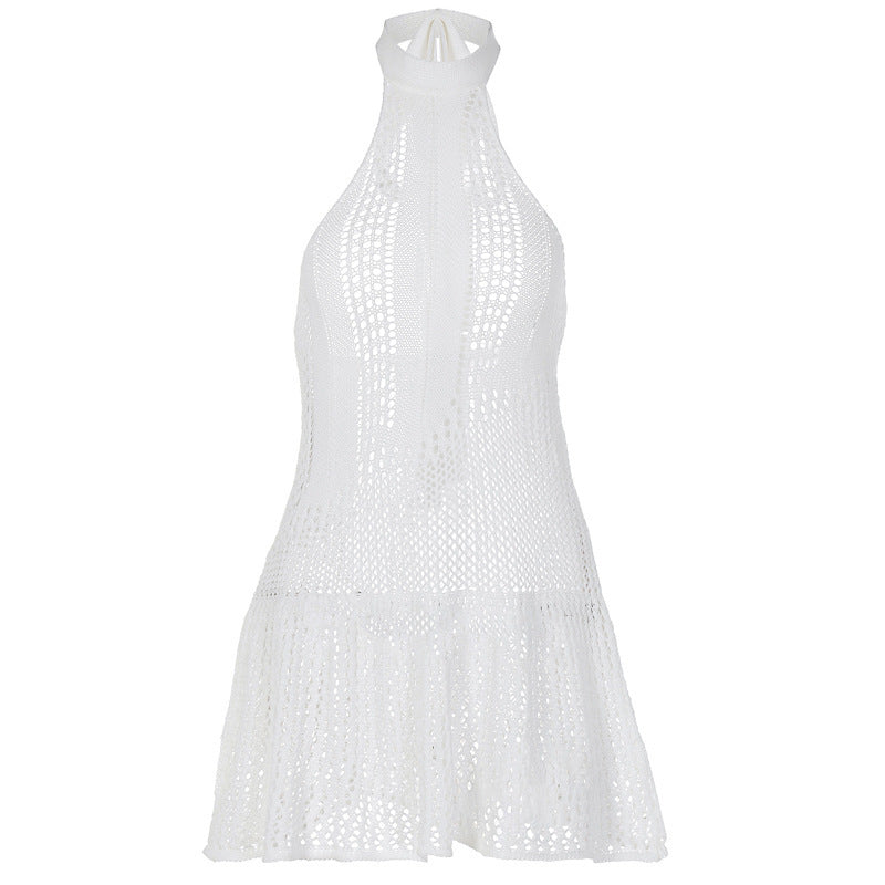 Fashion Backless Knitted Dress Women