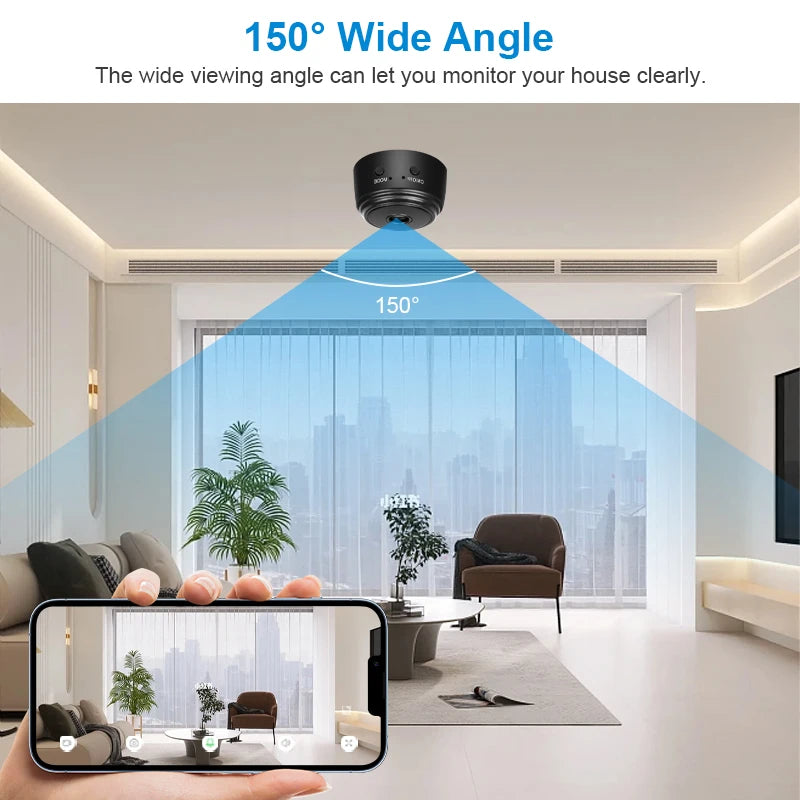 Baby Monitor WiFi Mini Camera Kick Quilt Reminder 1080P HD Security Safety protection Surveillance Night Vision Camera IP Camera