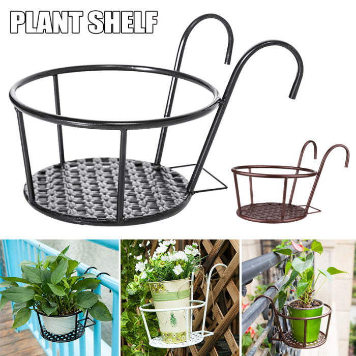 Chrome Black Metal Plant Pot Holder Outdoors Decoration Flower