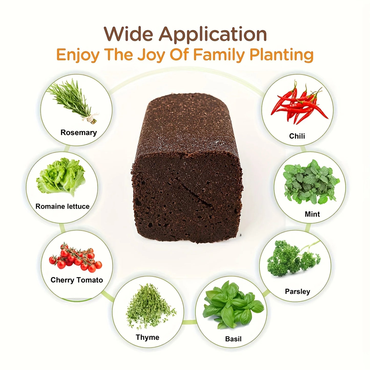 40-Piece Square Indoor Hydroponic Plant Growth Sponge Kit, Seed Germination Starter Compatible with Aerogarden System