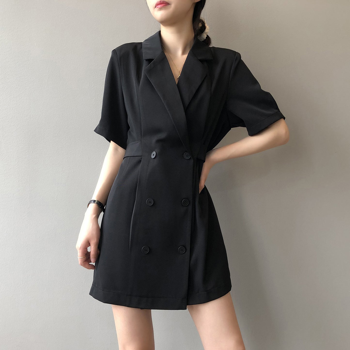 Double Breasted Suit Dress Women