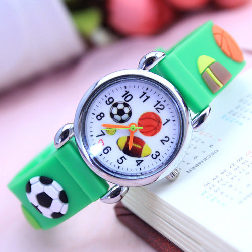 Electronic Quartz Watch Cute Football Cartoon