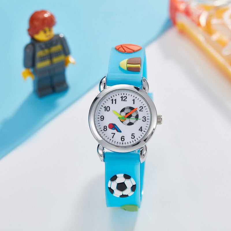 Electronic Quartz Watch Cute Football Cartoon
