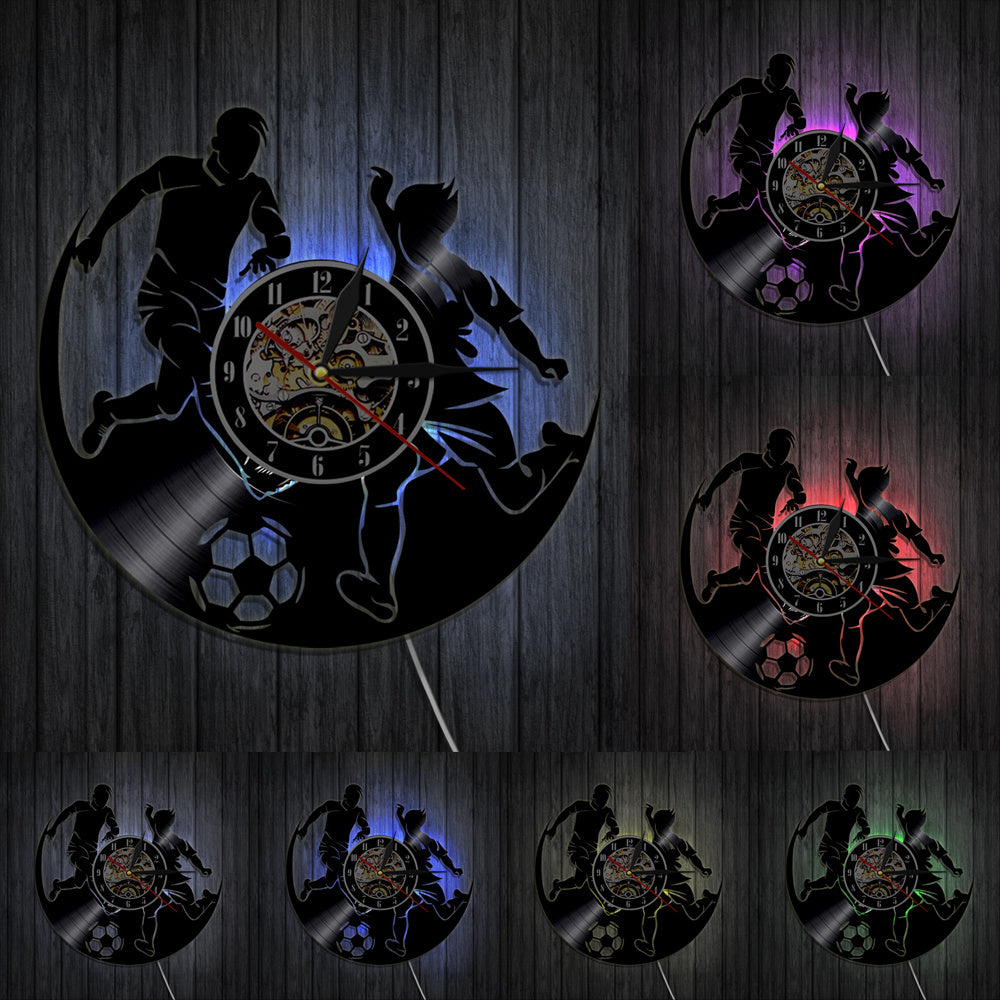 Basketball Football Record Wall Clock