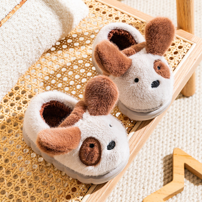 Bear Children's Cotton Shoes Cute Home Warm