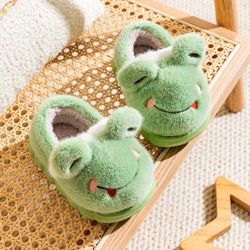 Bear Children's Cotton Shoes Cute Home Warm