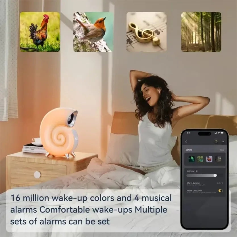 Bluetooth Speaker With LED Night Light Lamp Alarm Clock Portable Wireless Loudspeaker Music Outdoor HiFi Stereo Sound Subwoofer