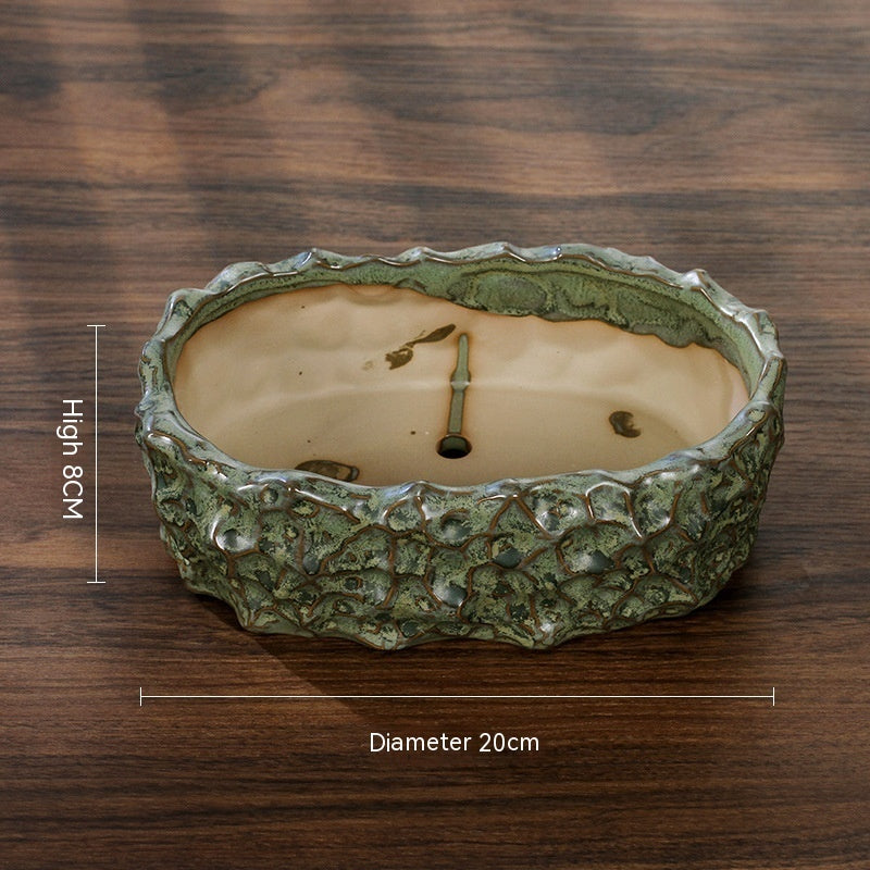 Ceramic Green Plant Flower Pot