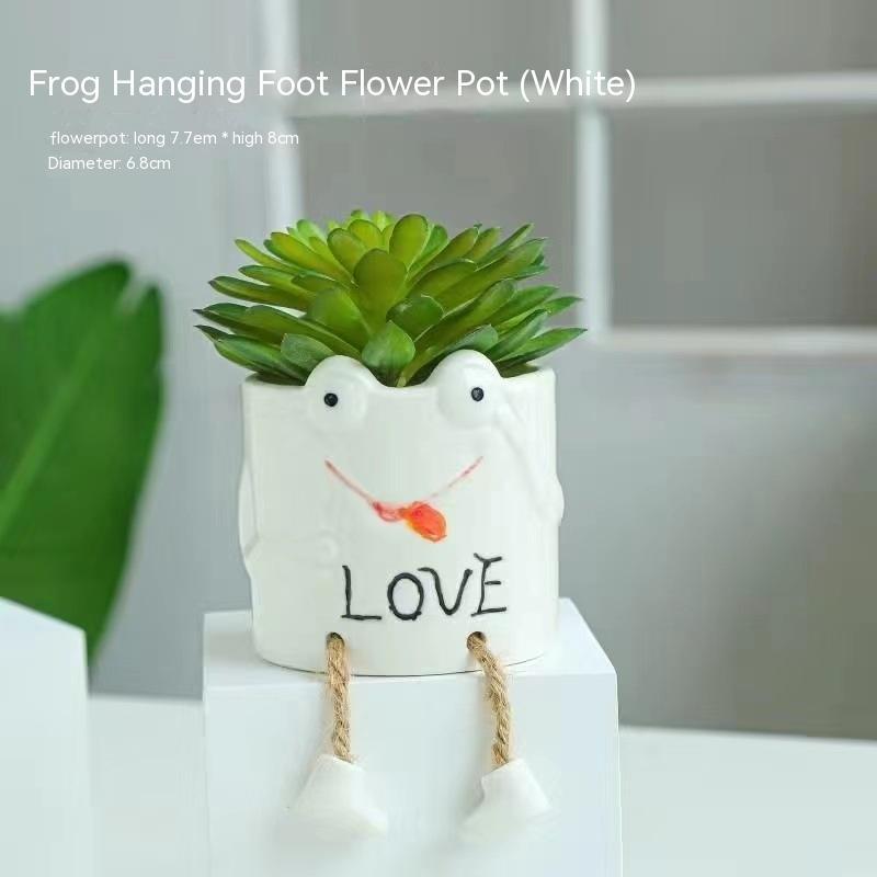 Ceramic Hanging Foot Flowerpot Succulent Plant