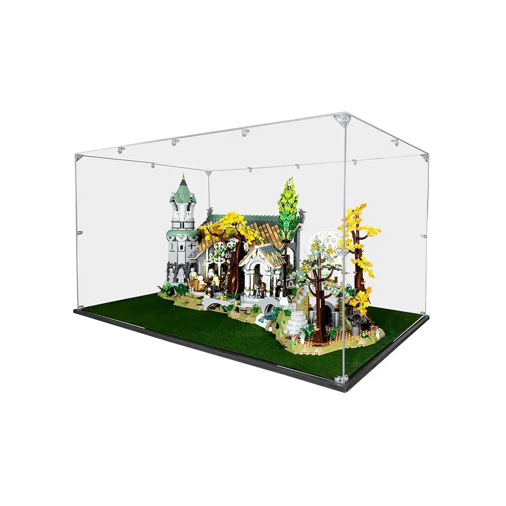Acrylic Display Case Compatible For Rivendell #10316, Dustproof Display Case (Case Only) ( Sets Are Not Luded)