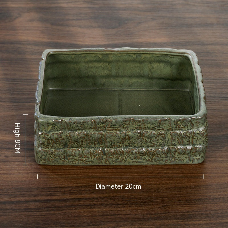 Ceramic Green Plant Flower Pot