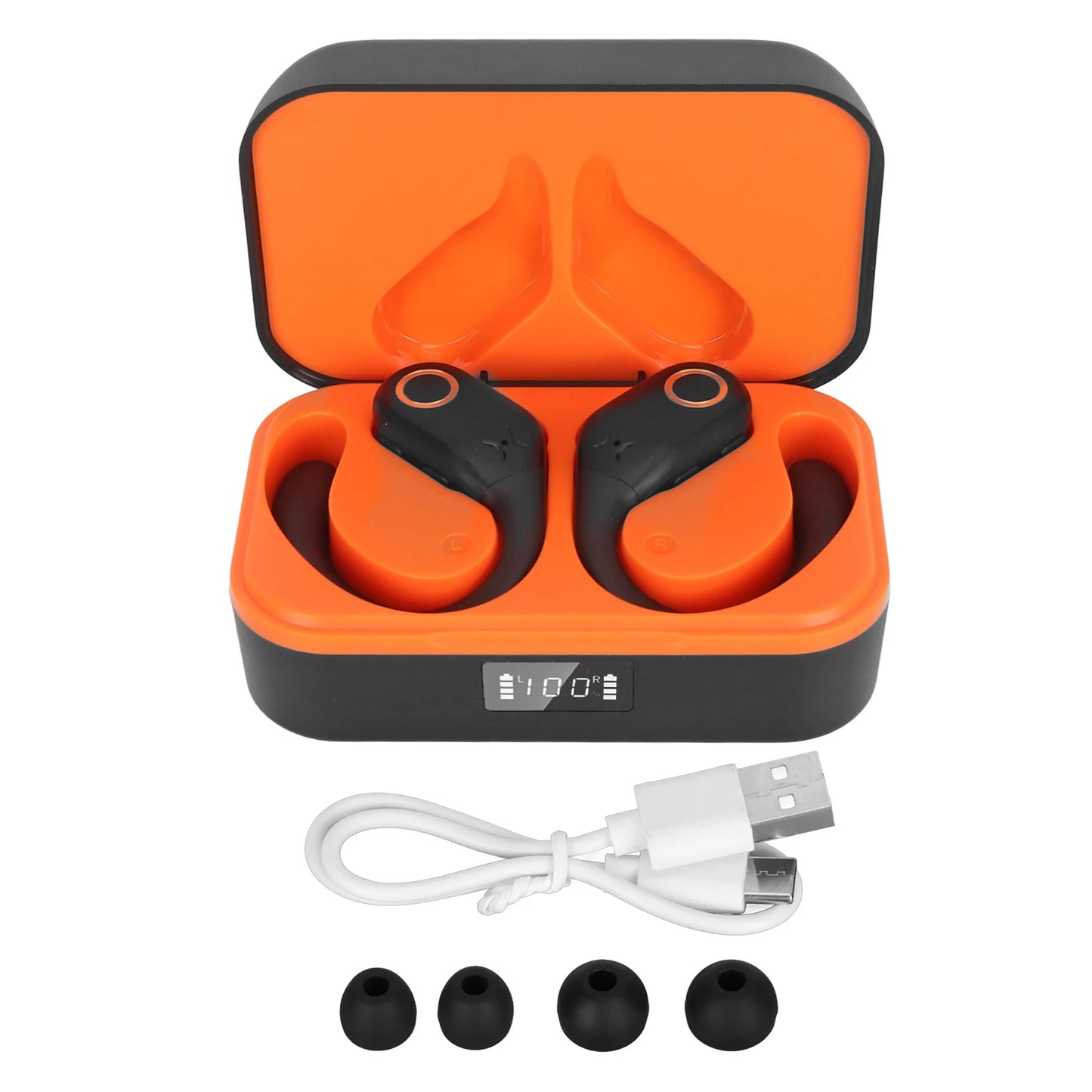 Bluetooth Translator Earbuds 144 Languages Noise Reduction Stereo Wireless Translation Headphones with Charging Case