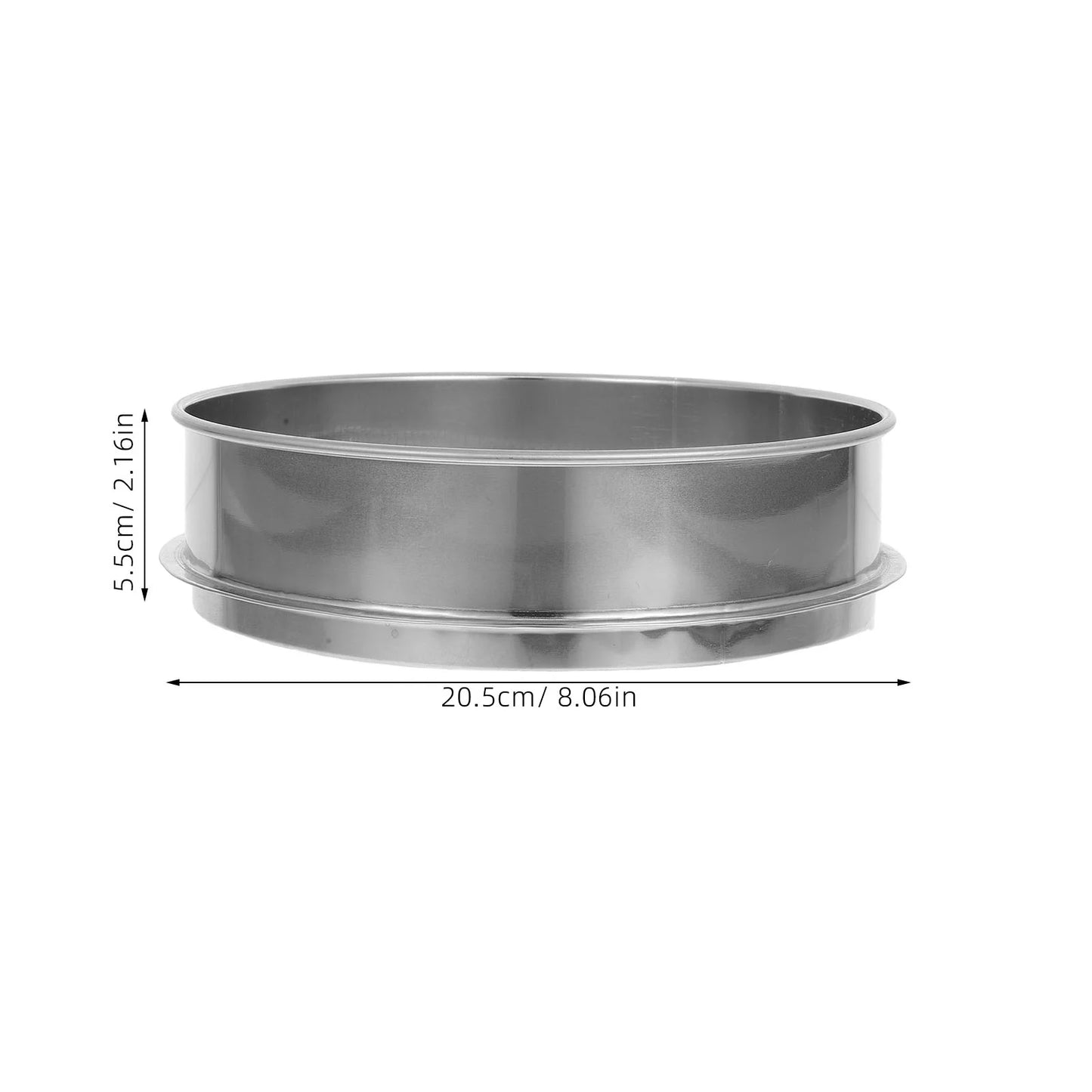 6mm Hole Sieve Sifter Stainless Steel Garden Sand Soil Tool for Compost Bonsai Planting Outdoor Mesh