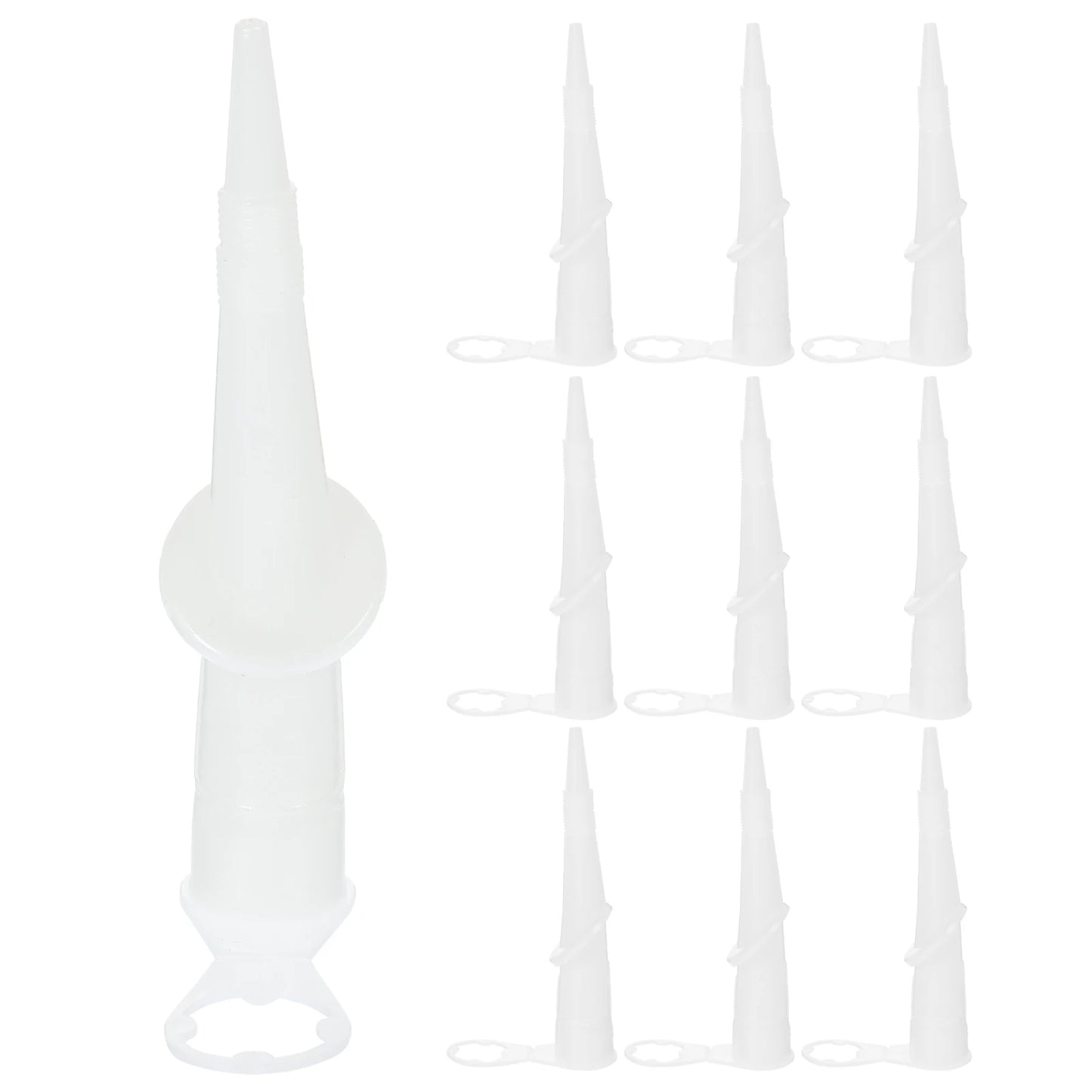 10pcs Rotating Nozzle Grout Tool Flexible Caulk Sealant Tip Glass Glue Coating Device Angle Nozzles Silicone Gel Portable