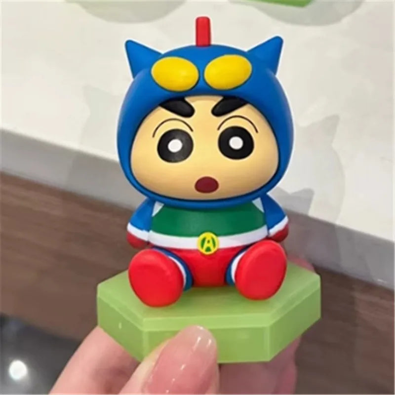 Crayon Shin-Chan Transformation Series Blind Box Ornaments Mystery Boxes Trendy Toys Figurines Model Dolls Surprise Gifts