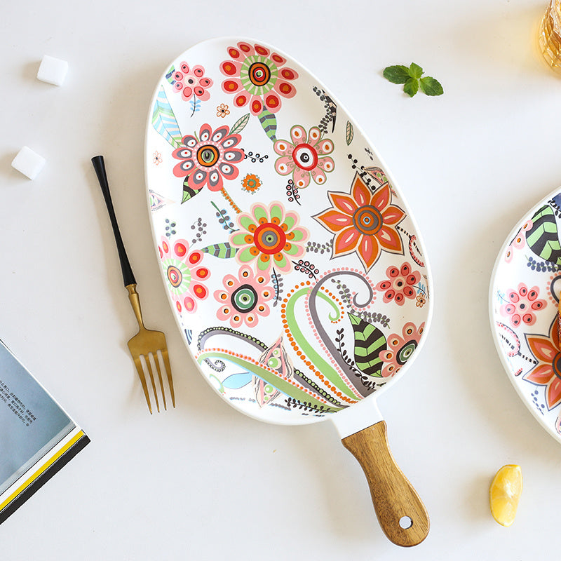 Creative fruit bowl with ceramic for home use
