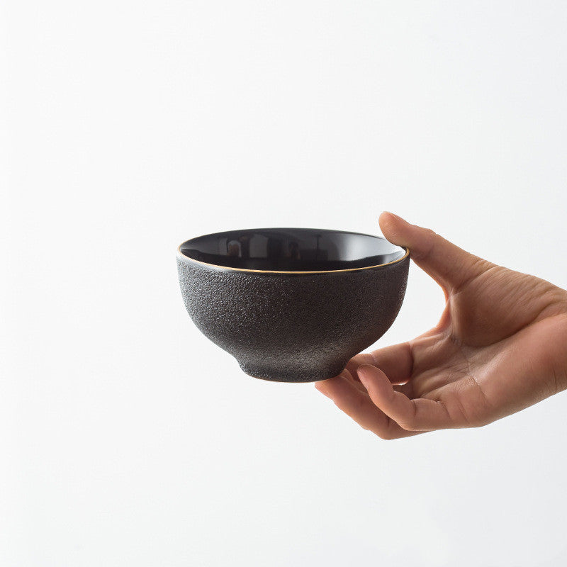 Black Ceramic Tableware Plate Bowl Fruit Plate Phnom Penh
