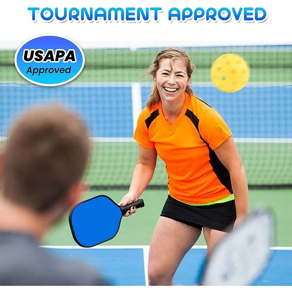 Durable Wooden Pickleball Paddles Non-Slip Colorful Pickle Ball Racket Beginner Single Racket Pickleball Training Equipment Men