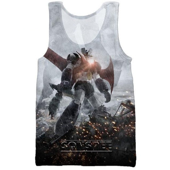 Digital Printing Men's Casual Breathable Short-sleeved Vest