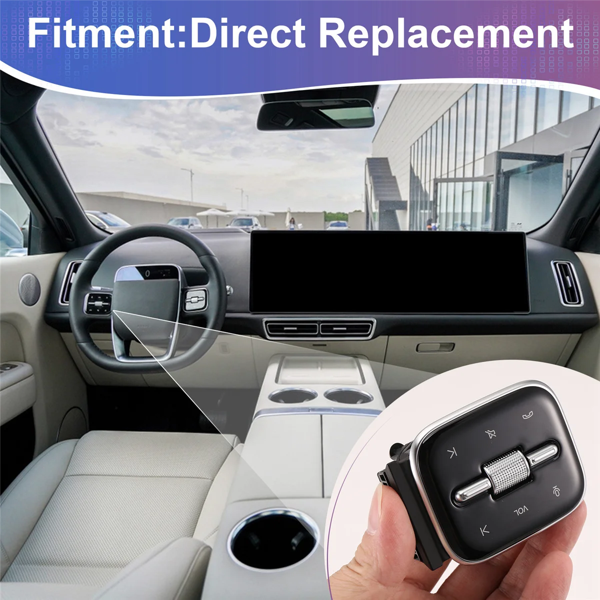 Car Steering Wheel Left Multifunction Switch Button for LIXIANG L7 L8 L9 2023-2024 Car Accessories