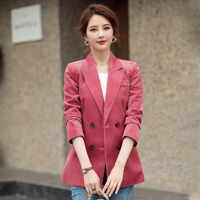 Casual British Style Waist Waist Small Suit Top Trend