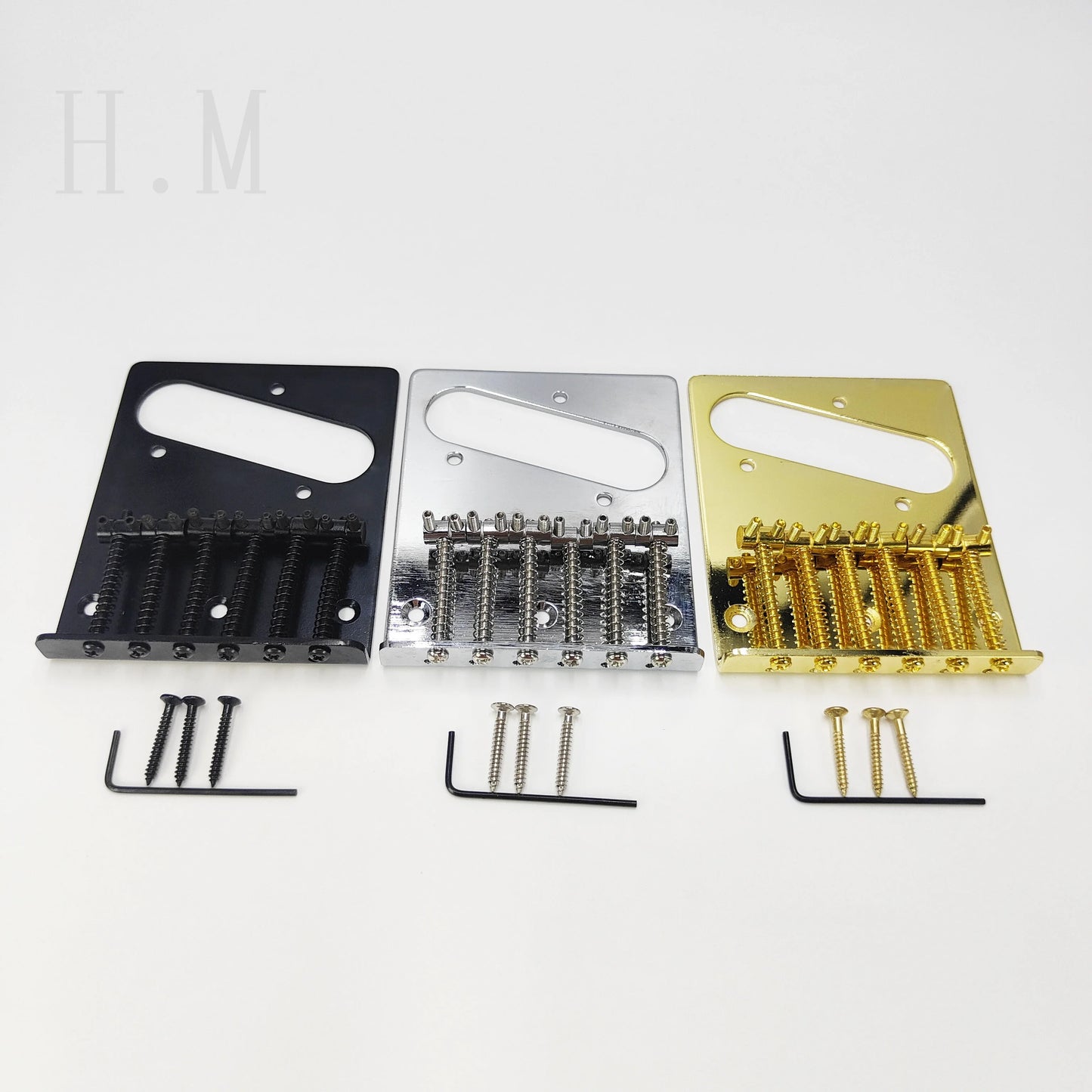 Electric Guitar Cable Plate TL Bridge Electric Guitar Lower Horse Size 6 Straight Metal 6 String Cable Plate Guitar accessories