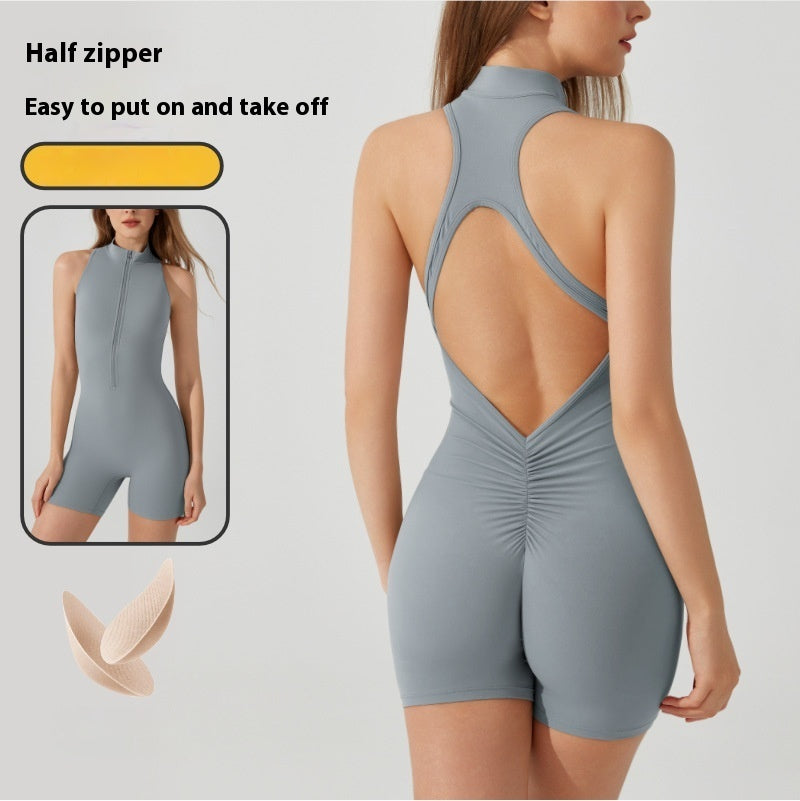 European And American Sports Yoga Hip-lifting Jumpsuit