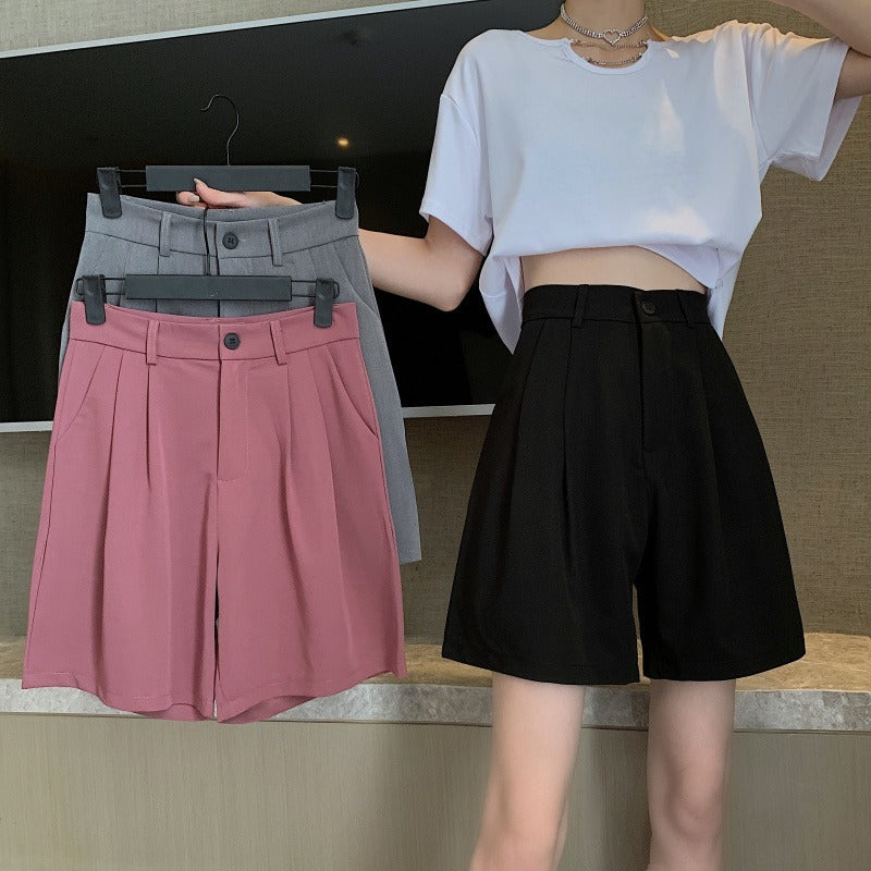 Casual Straight-leg Fifth Wide-leg Pants