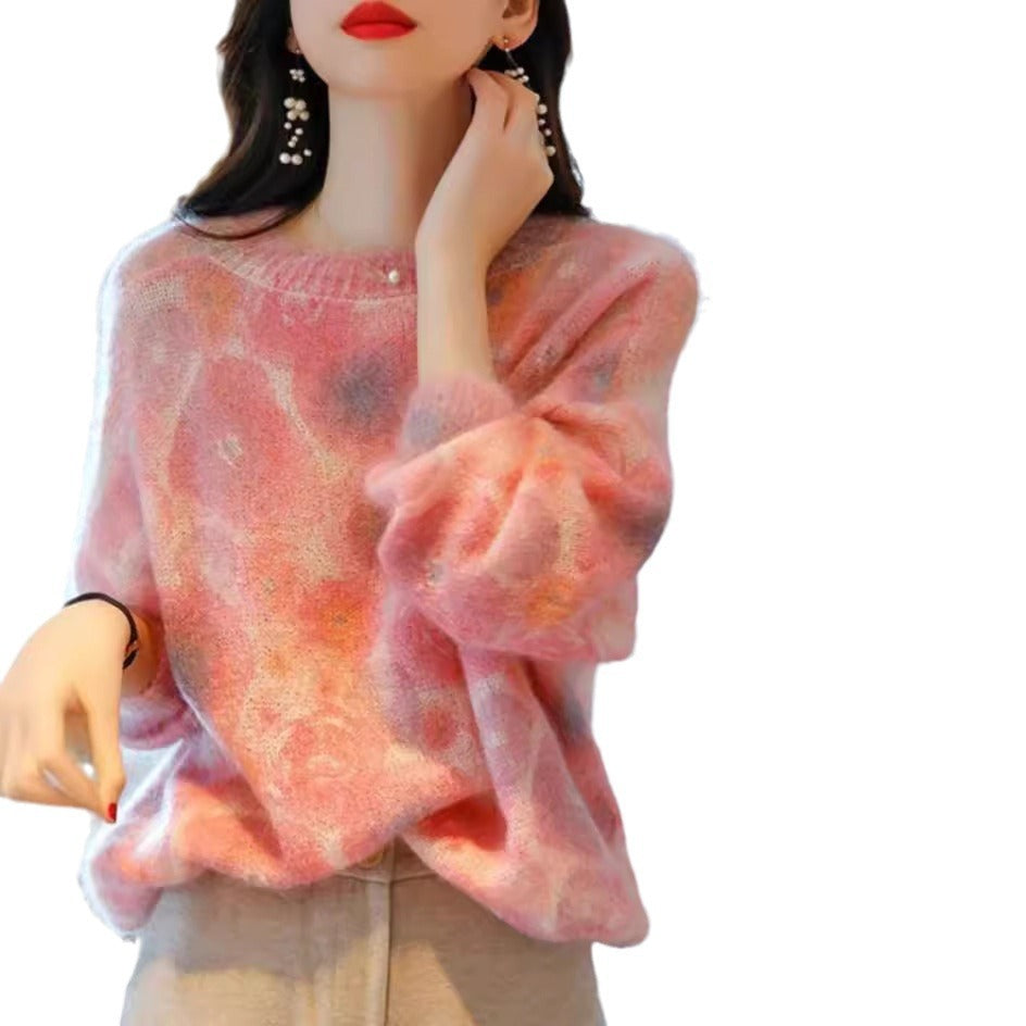 Fashion Personalized Ladies Loose Sweater Top