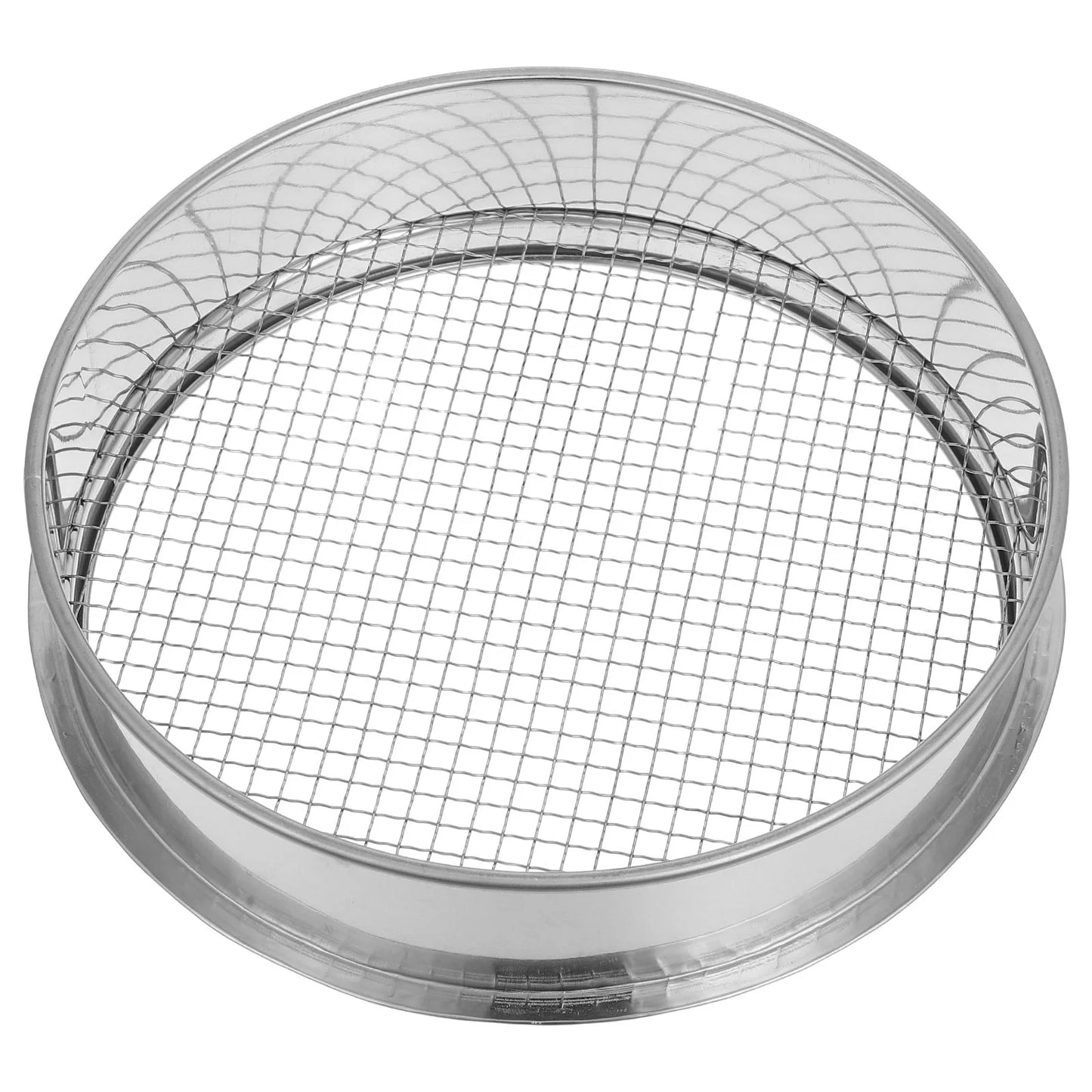 6mm Hole Sieve Sifter Stainless Steel Garden Sand Soil Tool for Compost Bonsai Planting Outdoor Mesh