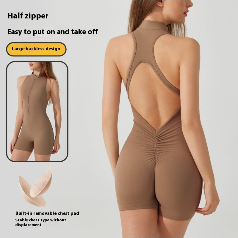 European And American Sports Yoga Hip-lifting Jumpsuit