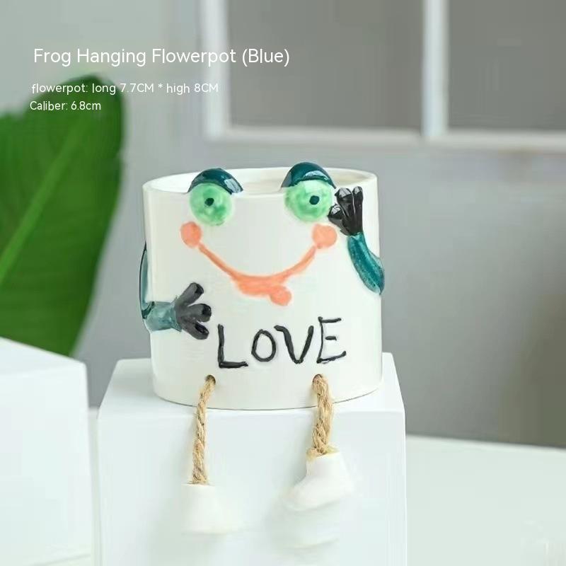 Ceramic Hanging Foot Flowerpot Succulent Plant