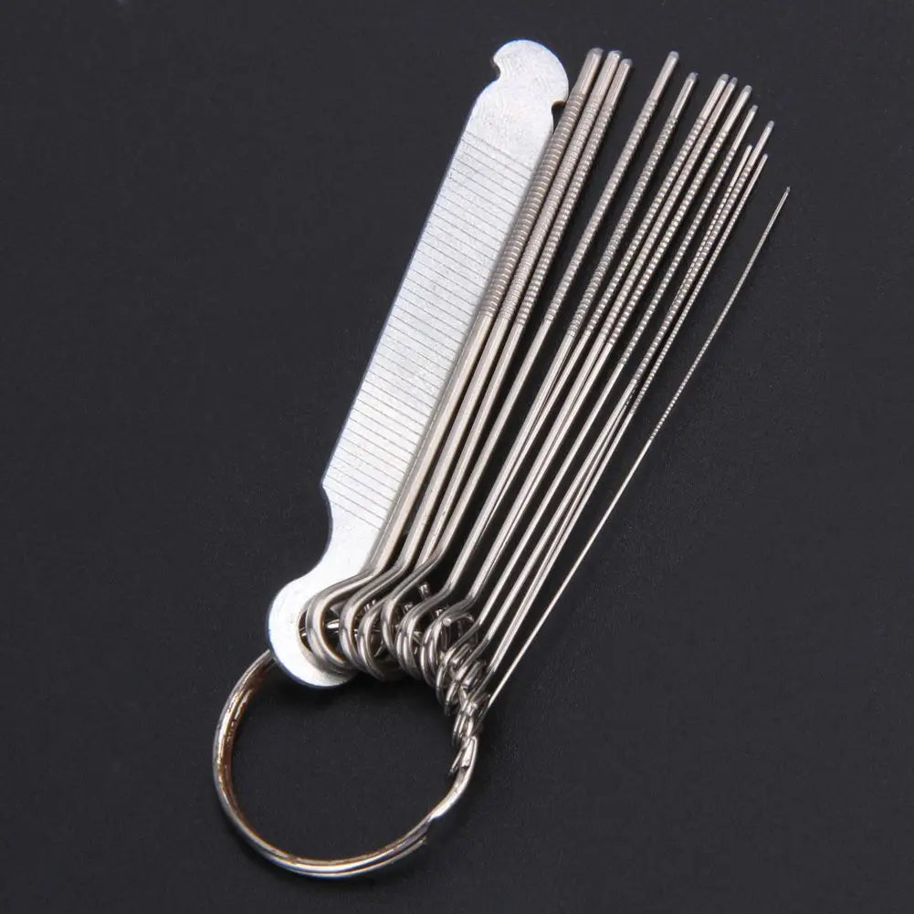Exceptional! Guitar Nut Slotting Bridge Pin Hole Slot File Kit Saw Rods Filing Set Luthier