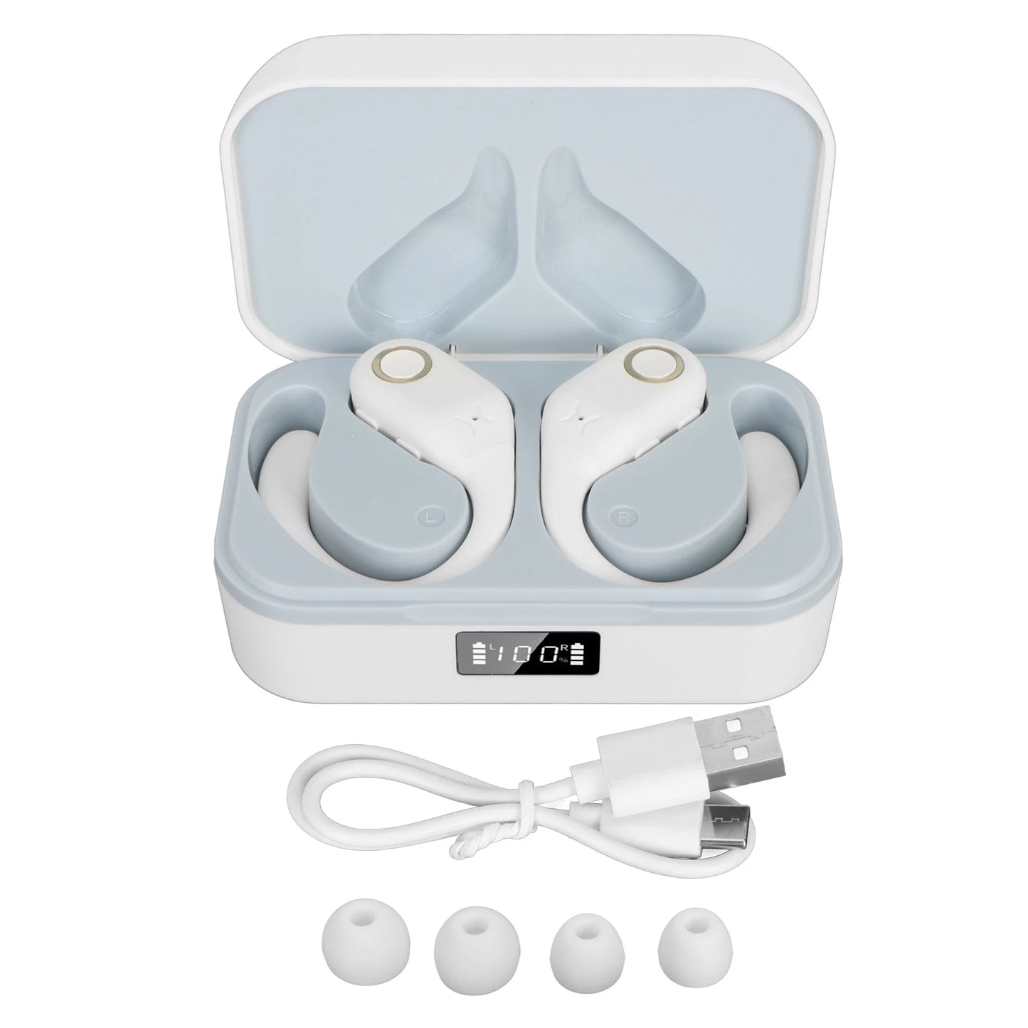 Bluetooth Translator Earbuds 144 Languages Noise Reduction Stereo Wireless Translation Headphones with Charging Case