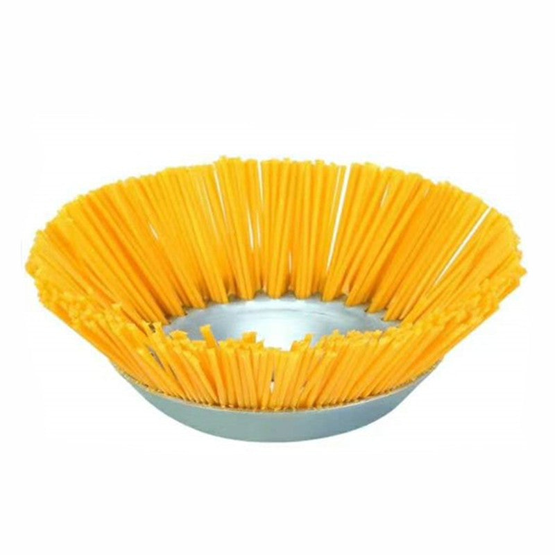 5pcs/set 8inch Nylon Wire Wheel Grass Trimmer Lawnmower Brush Cutter Head with Install Tool for Garden Backyard Lawn Sidewalk