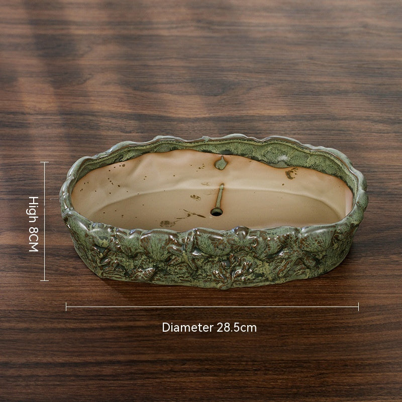 Ceramic Green Plant Flower Pot