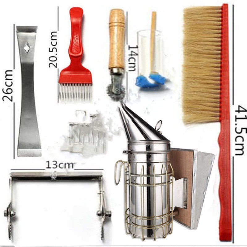 Beekeeping 8-piece Set Of Bee Tools And Cigarette Sprayers