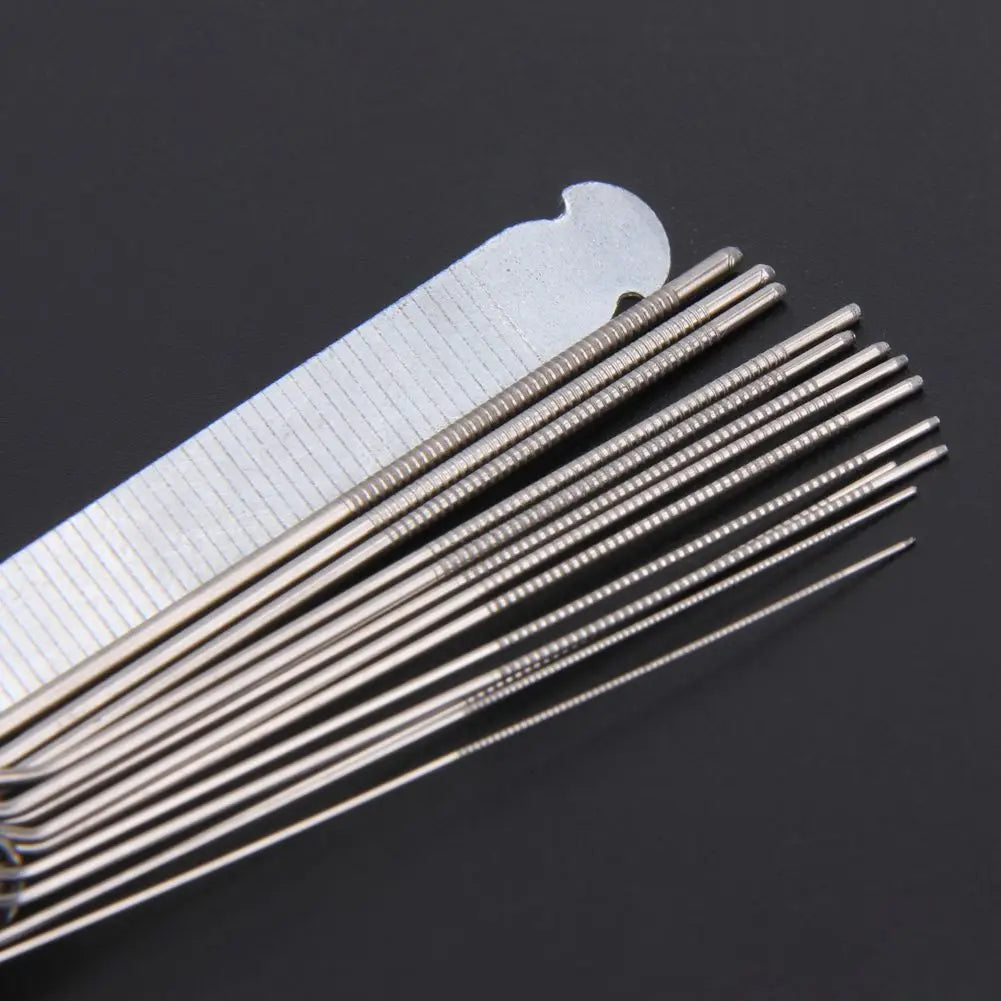 Exceptional! Guitar Nut Slotting Bridge Pin Hole Slot File Kit Saw Rods Filing Set Luthier