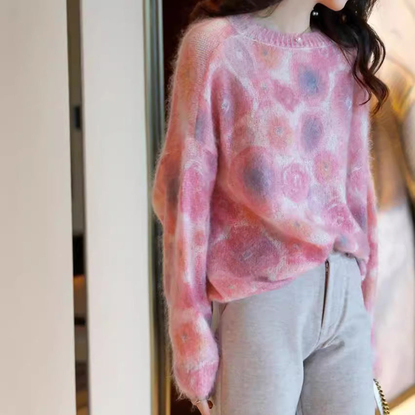Fashion Personalized Ladies Loose Sweater Top