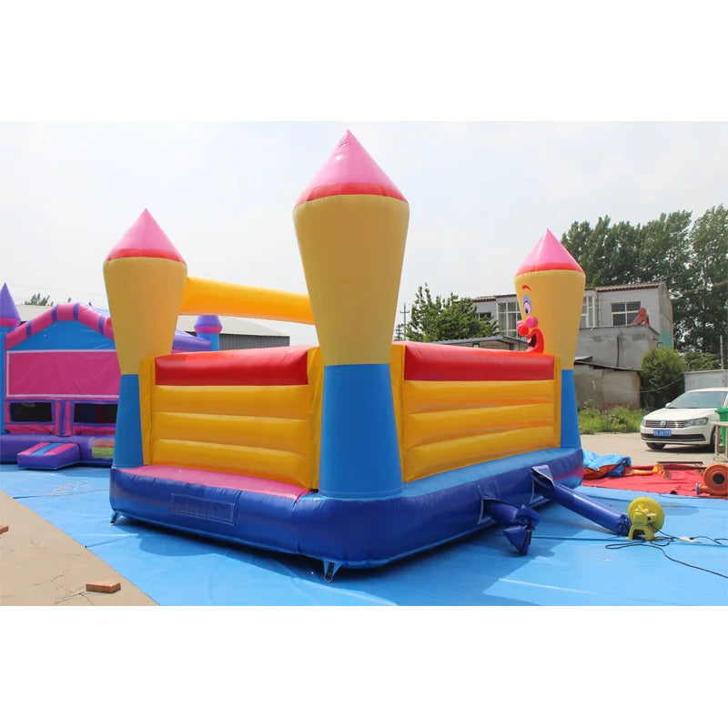 Children Clown Inflatable Bouncer Bouncy Jumping Castle With Slider